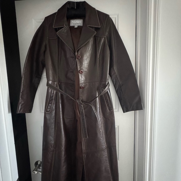 Wilsons Leather Jackets & Blazers - Wilsons Leather Dark Brown Trench Coat Like new